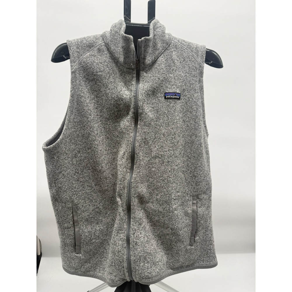 Patagonia Better Sweater Vest Women's XL Gray Full Zip Fleece Outdoor Hiking